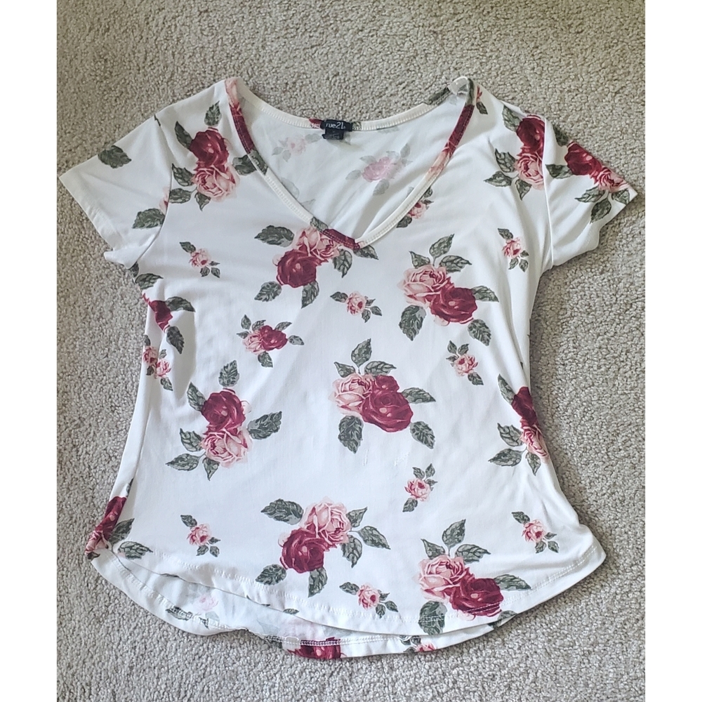 Short Sleeve Floral Rue21 Top